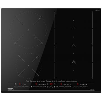 Plita inductie incorporabila Teka IZS 66800 cu 4 zone 60cm Flex SlideCooking Cristal negru