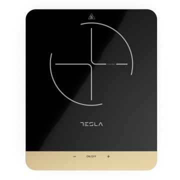 TESLA Plita portabila cu inductie Tesla IC401B, 2000W, 25x25cm, 8 niveluri putere, Negru