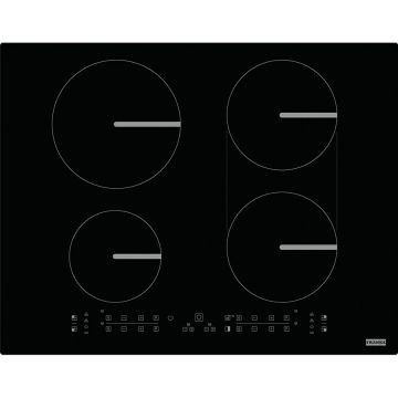 Plita incorporabila FSM 654 I B BK, Inductie, 4 zone de gatit, Touch control, Zona Bridge, 9 nivele putere, Blocare acces copii, 65 cm, Negru