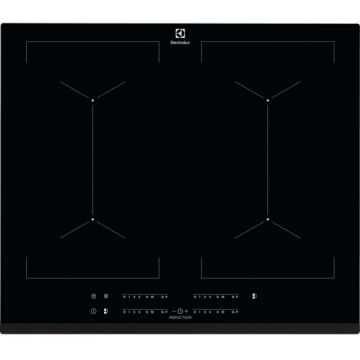 Plita incorporabila inductie Electrolux EIV644, 4 zone de gatit, Touch control, 60 cm, sticla neagra