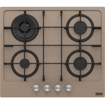 Plita incorporabila Maris FHMA 604 3G DC OY C, Gaz, 4 arzatoare, Arzator dubla coroana, Aprindere electrica integrata, Dispozitiv de siguranta, Gratare de fonta, 60 cm, Oyster