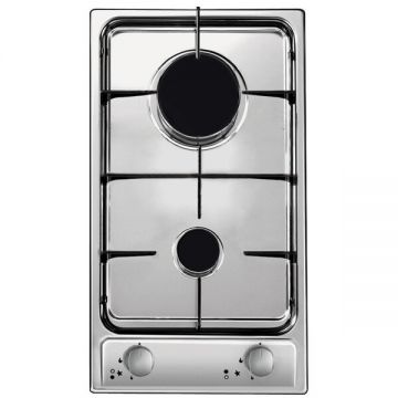 Plita incorporabila pe gaz Candy Domino CDG 32/1 SPX, 2 arzatoare, aprindere electrica, inox