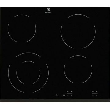 Plita incorporabila vitroceramica Electrolux EHF6241FOK, 4 zone, semnal sonor, sticla neagra