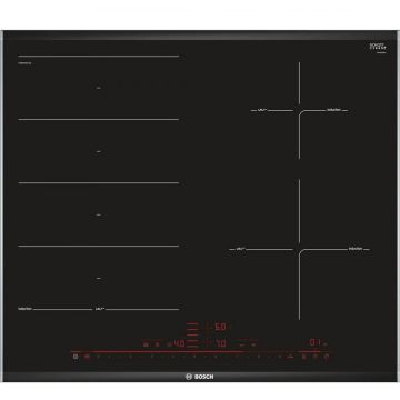 Plita vitroceramica cu inductie PXE675DC1E, control DirectSelect Premium, 4 zone de gatit, negru