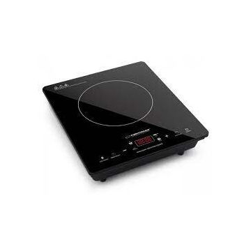 Plita cu Inductie 2000W 4 Functii de Gatit 8 Trepte de Incalzire Afisaj Temperatura Negru