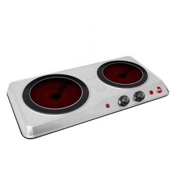 Plita dubla Eldom PH21, Ceramica, 2000W (Alb)