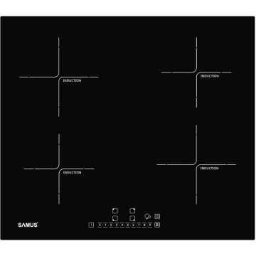 Plita electrica incorporabila PSI-64BG7 inductie 4 zone de gatit 7000W Negru