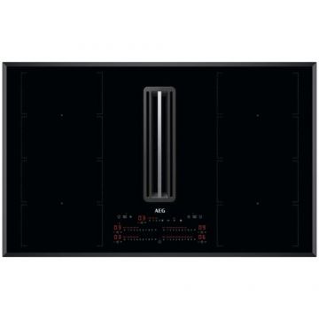 Plita incorporabila AEG CCE84779FB, Inductie, 4 zone de gatit, Hota integrata, Putere absorbrie 630 mc/h, FlexiBridge, Booster, Timer (Negru) Plita incorporabila AEG CCE84779FB, Inductie, 4 zone de gatit, Hota integrata, Putere absorbrie 630 mc/h, FlexiBridge, Booster, Timer (Negru)