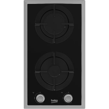 Plita incorporabila Beko HDMS32220FX, Gaz, 2 arzatoare