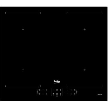 Plita incorporabila Beko HII64201F2HT, Inductie, 4 zone de gatit