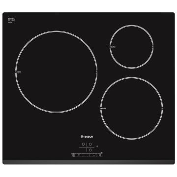 Plita incorporabila Bosch PIL631B18E, Inductie, 3 zone de gatit