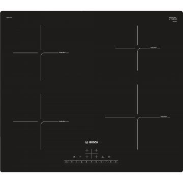 Plita incorporabila Bosch PUE611FB1E, Inductie, 4 zone de gatit