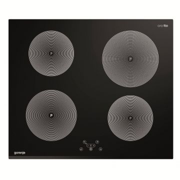 Plita incorporabila cu inductie Gorenje, IT65ORA, 4 zone, touch, 60 cm, negru