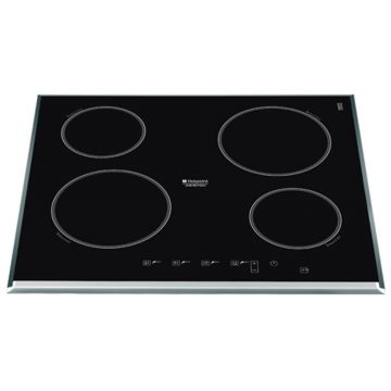 Plita incorporabila cu inductie Hotpoint KIC640Z IT, vitroceramica, 4 zone, touch control, negru