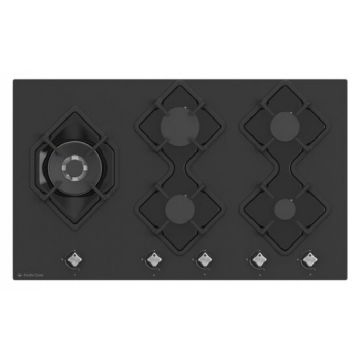 Plita incorporabila Diamante 5 arzatoare 90cm Black