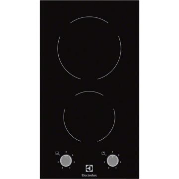 Plita incorporabila Electrolux Domino EHF3920BOK, Vitroceramica, 2 zone de gatit