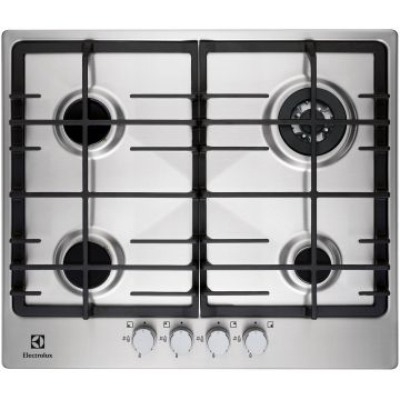 Plita incorporabila Electrolux EGG6343NOX, Gaz, 4 arzatoare (WOK)