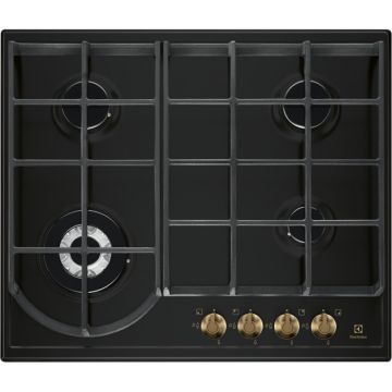 Plita incorporabila Electrolux EGH6343ROR, Gaz, 4 arzatoare, Wok