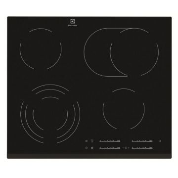 Plita incorporabila Electrolux EHF6547FOK, 4 Arzatoare, Vitroceramica, Negru