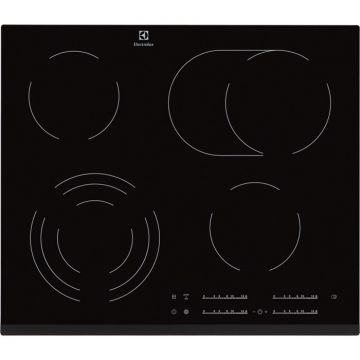 Plita incorporabila Electrolux EHF6547FXK, Vitroceramica, 4 zone de gatit