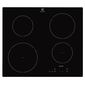 Plita incorporabila Electrolux EHH6240ISK, Inductie, 4 zone gatit, Touchcontrol, 60 cm, Sticla neagra