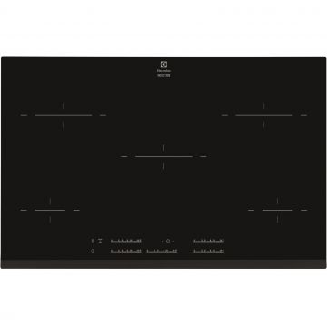 Plita incorporabila Electrolux EHL8550FHK, Inductie, Booster 5 zone, Touch control, 78 cm, Negru