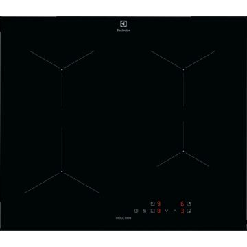 Plita incorporabila Electrolux LIL61424C, Inductie, 4 zone de gatit, Touch control, Negru