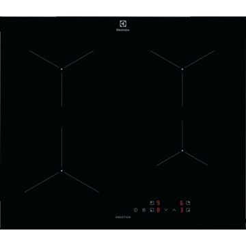 Plita incorporabila Electrolux LIL61424C, Inductie, 4 zone de gatit, Touch control, Negru