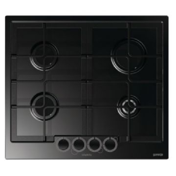 Plita incorporabila Gorenje G61SYB, gaz, 4 arzatoare, aprindere electrica, negru Plita incorporabila Gorenje G61SYB, gaz, 4 arzatoare, aprindere electrica, negru