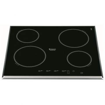 Plita incorporabila Hotpoint KIC640ZIT, inductie, 4 zone, vitroceramica, 60 cm, negru