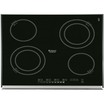 Plita incorporabila Hotpoint KIO644 DD Z, inductie, 4 zone, vitroceramica, 59 cm, negru