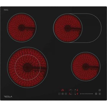 Plita incorporabila Tesla HV6410MX, Electrica, 4 zone de gatit