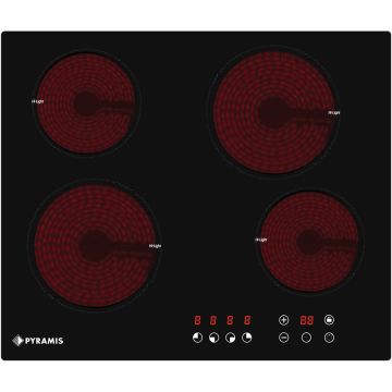 Plita incorporabila vitroceramica 58HL710 4 zone de gatit 9 trepte putere Sticla Neagra