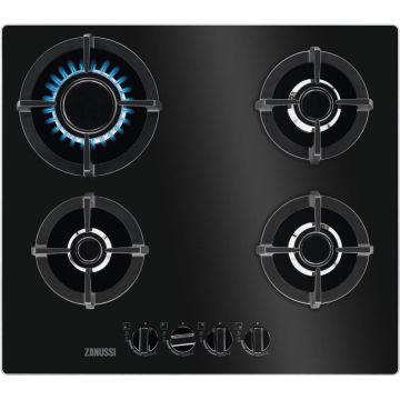 Plita incorporabila Zanussi ZGO68410BA, Gaz, 4 arzatoare