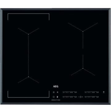 AEG Plita incorporabila AEG IKE64441FB, inductie, 4 zone de gatit, touch control, 60 cm, Negru