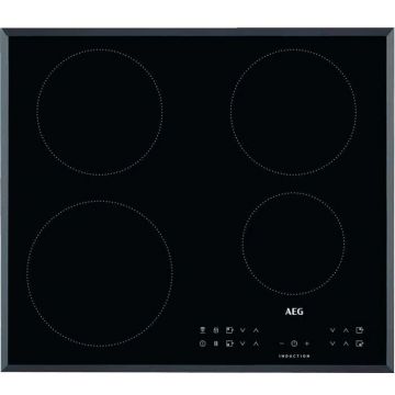 AEG Plita Incorporata, AEG IKB64301FB, inductie, Hob2Hood, 60 cm, Incalzire automata, Control Optiheat, 4 zone de gatit, Negru