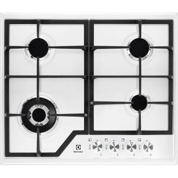 Electrolux Plita incorporabila Electrolux EGS6436WW, Gaz, 60 cm, 4 zone de gatit, Alb