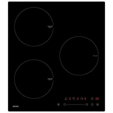 MPM MPM  Plita cu inductie MPM-45-IM-07, 3 zone de gatit, 6100 W,  Neagra