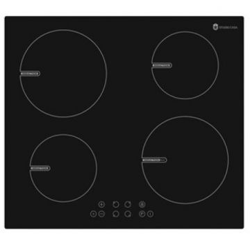 Plita incorporabila Indra 60 Boost Inductie 5800W 4 Zone 60cm Sticla Neagra