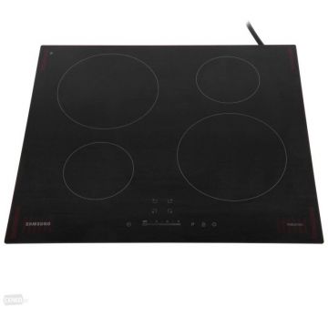 Samsung Plita incorporabila Samsung NZ64H37070K, Electrica, 60 cm, 4 arzatoare, 7000 W, Negru