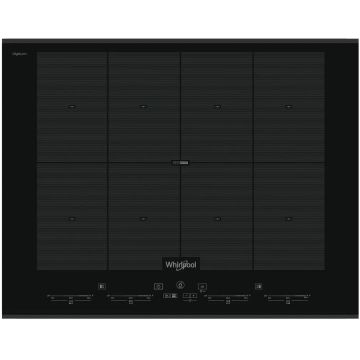 Whirlpool Plita incorporabila Whirlpool SMO 658C BT IXL, Inductie, 8 Zone de gatit, Functie Booster, Negru