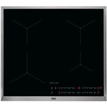 AEG Plita incorporabila AEG IKB64431XB, Inductie, 4 zone de gatit, Timer, Booster, Oprire automata, Detectare vase, Semnal acustic, 60 cm, Negru