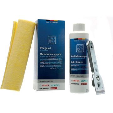 BOSCH Pachet de intretinere BOSCH 00311903, Pentru plite vitroceramice si inductie, Razuitor de sticla