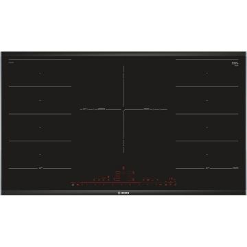 BOSCH Plita incorporabila Bosch PXV975DV1E Seria 8, Inductie, PerfectFry, 5 zone de gatire, 91.6 cm, Ceramica