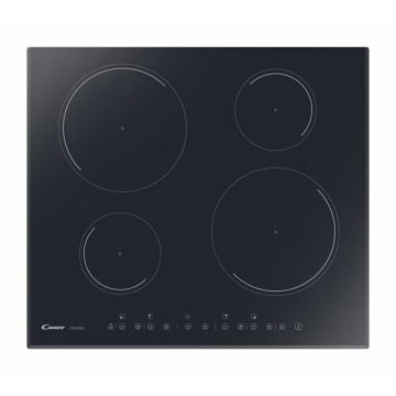 CANDY Plita incorporabila Candy CIB640DV3PM, Inductie, 4 zone de gatit, Touch control, 60 cm, Sticla neagra