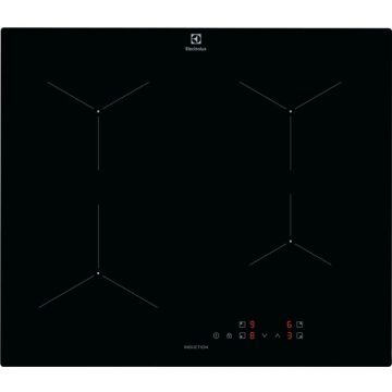 Electrolux Plita incorporabila Electrolux LIL61424C, Inductie, 4 zone de gatit, Booster, Control touch, Child lock, 60 cm, Negru