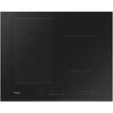 HAIER Plita incorporabila Haier HAMTSJ54MB1, 60 cm, Multizone, Inductie, VaryCook, Wi-Fi, 15 nivele de putere, 6 zone de gatit, Negru