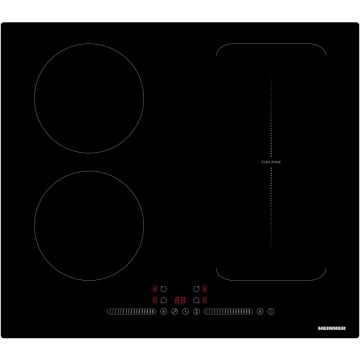 HEINNER Plita incorporabila Heinner HBHI-M4ZB1FXTC, Inductie, 4 zone de gatit, Bridge, Boost, Control touch, Timer, Protectie copii, Indicator caldura reziduala, 60 cm, Negru