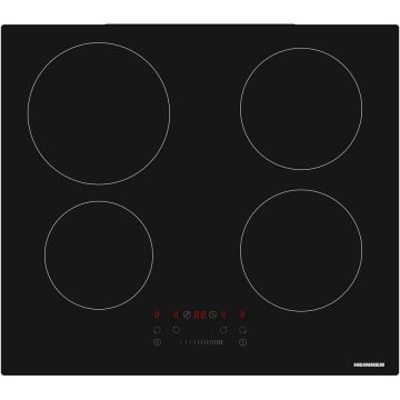 HEINNER Plita incorporabila Heinner HBHI-M4ZBSTC, Inductie, 4 zone de gatit, Boost, Control touch, Timer, Protectie copii, Indicator caldura reziduala, 60 cm, Negru