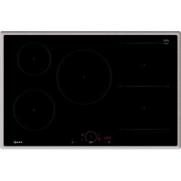 NEFF Neff T58SHW1L0 N 70 Plita Inteligenta Incorporabila cu Inductie, 5 Zone, 7400 W, 80 cm, Negru